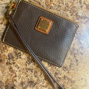 Dooney and Bourke Zip Top Card Case Wristlet